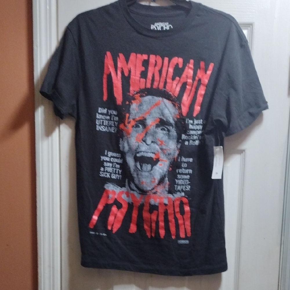 American Psycho Graphic Tee - Charcoal